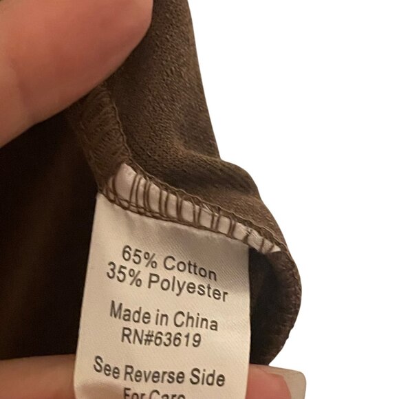 NWT N.Y.L. New York Laundry Athleisure Brown Velour Zip-Up Jacket With Pockets X - Picture 5 of 6